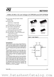 M27W401-80N6TR datasheet pdf ST Microelectronics