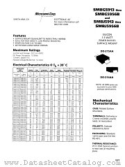 SMBG5916 datasheet pdf Microsemi