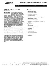 EL5246CS datasheet pdf Intersil