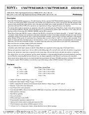 CXK77P36E160GB-43AE datasheet pdf SONY