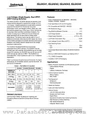 ISL84542CB datasheet pdf Intersil