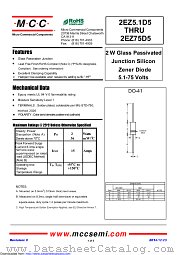 2EZ39D5 datasheet pdf Micro Commercial Components