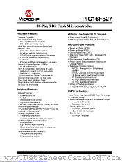 PIC16F527-I/ML datasheet pdf Microchip