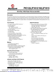 PIC16F1613T-I/SL datasheet pdf Microchip