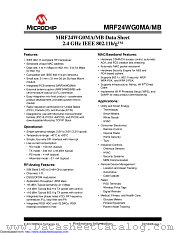 MRF24WG0MBRT-I/RM10C datasheet pdf Microchip