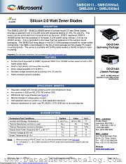 SMBG5934AE3/TR13 datasheet pdf Microsemi