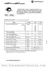 MCR649P-5 datasheet pdf Motorola