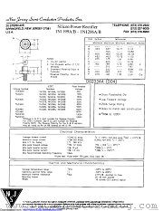 1N1199B datasheet pdf New Jersey Semiconductor