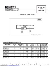 BZX85C27-T datasheet pdf Rectron Semiconductor