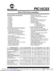 PIC16C62A-20E/TQ datasheet pdf Microchip