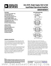 AD8628AUJ-REEL datasheet pdf Analog Devices